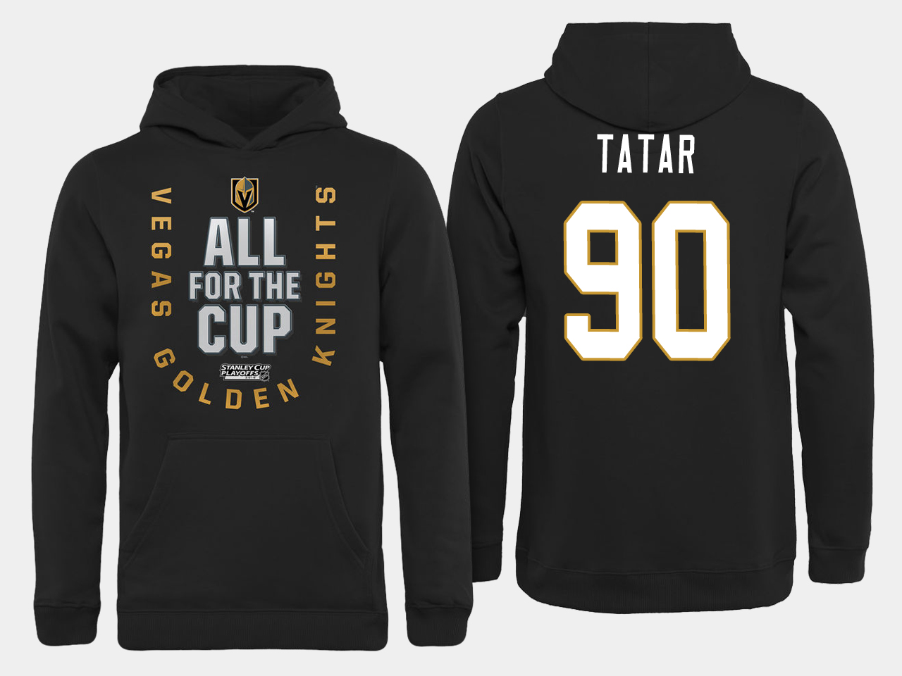 Men NHL Vegas Golden Knights #90 Tatar All for the Cup hoodie->customized nhl jersey->Custom Jersey